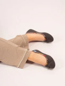 Bow Tartan Trim Pump Slippers*Lunar Sale