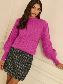 - Bobble Stitch Cosy Knitted Jumper*Love & Roses New