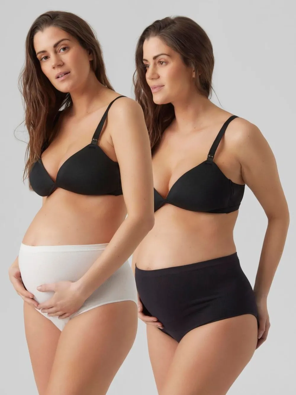 Maternity High Waist Control Briefs 2 Pack Knickers*Mamalicious Sale