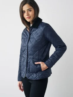 - ® - Deveron in schuine ruit doorgestikt lichtgewicht jack*Barbour Discount