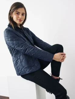 - ® - Deveron in schuine ruit doorgestikt lichtgewicht jack*Barbour Discount