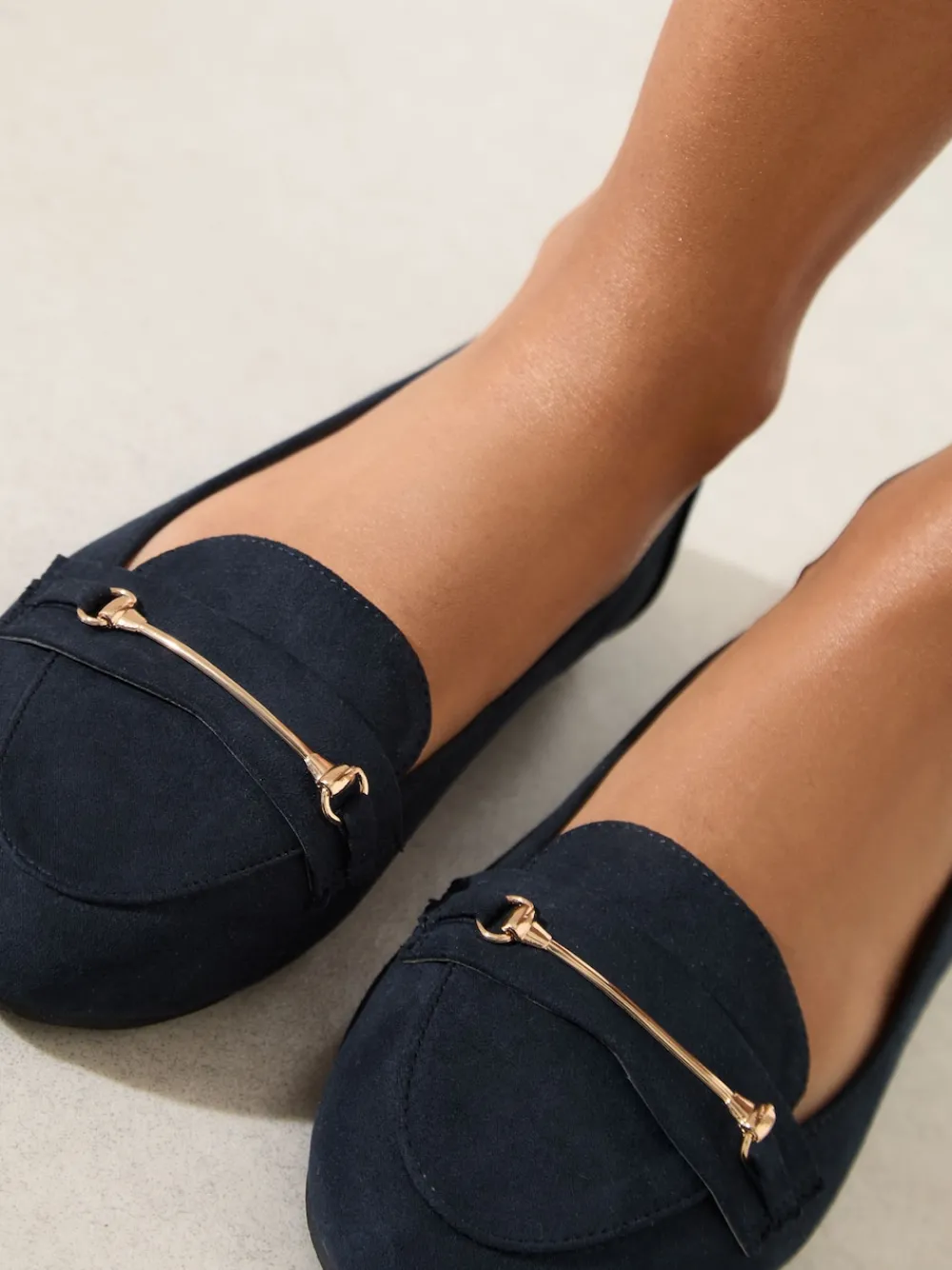 - Faux Suede Snaffle Detail Smart Flat Loafers*Friends Like These Outlet