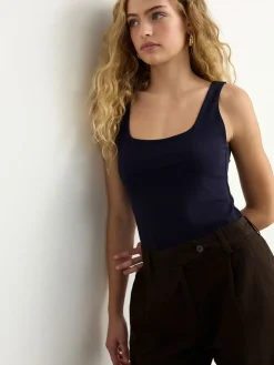 Marineblauw - Hemdje met vierkante hals*Next Best