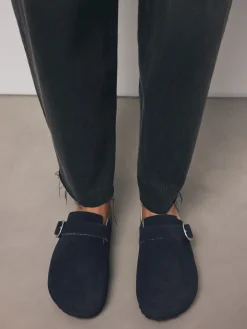 Marineblauw - Klompen met leren voetbed*Next Online