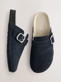 Marineblauw - Klompen met leren voetbed*Next Online