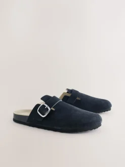 Marineblauw - Klompen met leren voetbed*Next Online