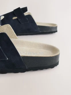 Marineblauw - Klompen met leren voetbed*Next Online