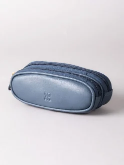 Marineblauw - dubbele brillenkoker*Lakeland Leather Outlet