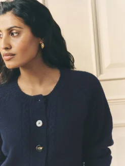 - Cable Knit Cardigan*Laura Ashley Hot