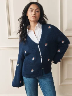 - Embroidered Floral Cardigan*Laura Ashley Online