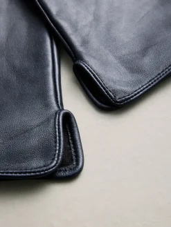 Marineblauw - Leren handschoenen*Next Outlet