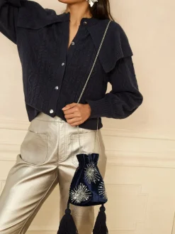 - Velvet Sequin Embellished Pouch Bag*Love & Roses Discount