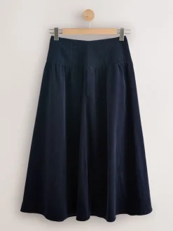 - Midi rok van corduroy met verlaagde taille*Next Sale