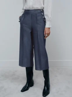 Marineblauw - Military Culottes*Next Discount
