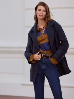 Marineblauw - N. Premium militaire Jassen*Next Best