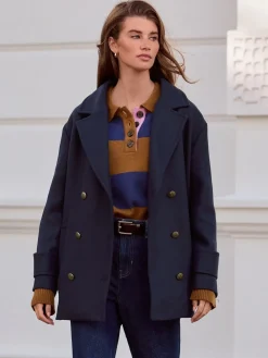 Marineblauw - N. Premium militaire Jassen*Next Best