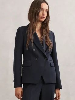 - Gabi Double-Breasted Suit Blazer*Reiss Sale