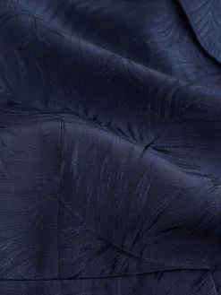 Marineblauw - Satin Jacquard Single Breasted Blazer*Next Best