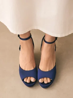 - Satin Plaited Wedge Heels*Next