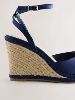 - Satin Plaited Wedge Heels*Next