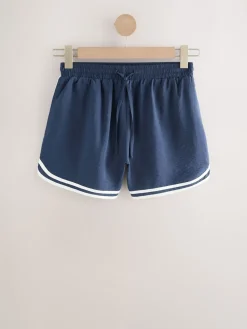 Marineblauw - Sportshort met contrasterende Streep*Next Outlet
