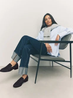 - Suède ronde neus Instappers*Next Hot