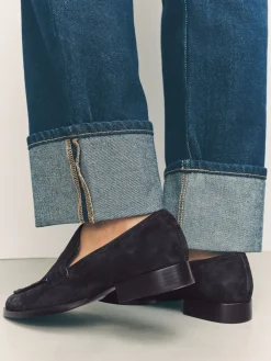 - Suède ronde neus Instappers*Next Hot