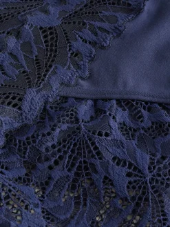 Marineblauw - Ultimate Comfort kanten slip verpakking van 2*Next New