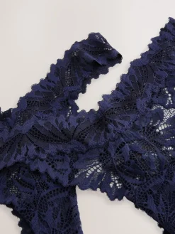 Marineblauw - Ultimate Comfort kanten slip verpakking van 2*Next Best