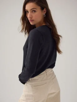 - Zachte V-hals Katoen Rijke Trui*Next Clearance