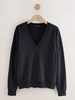 - Zachte V-hals Katoen Rijke Trui*Next Clearance