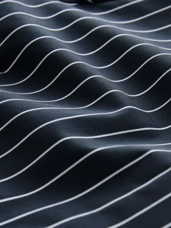 Marineblauw gestreept - Fitted Stretch Essential Long Sleeve Shirt*Next New