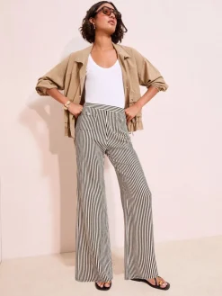 - - Jersey broek met wijde pijpen met kreukeffect*Friends Like These Discount