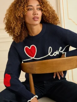 - Cornelli gebreide trui*Love & Roses Hot