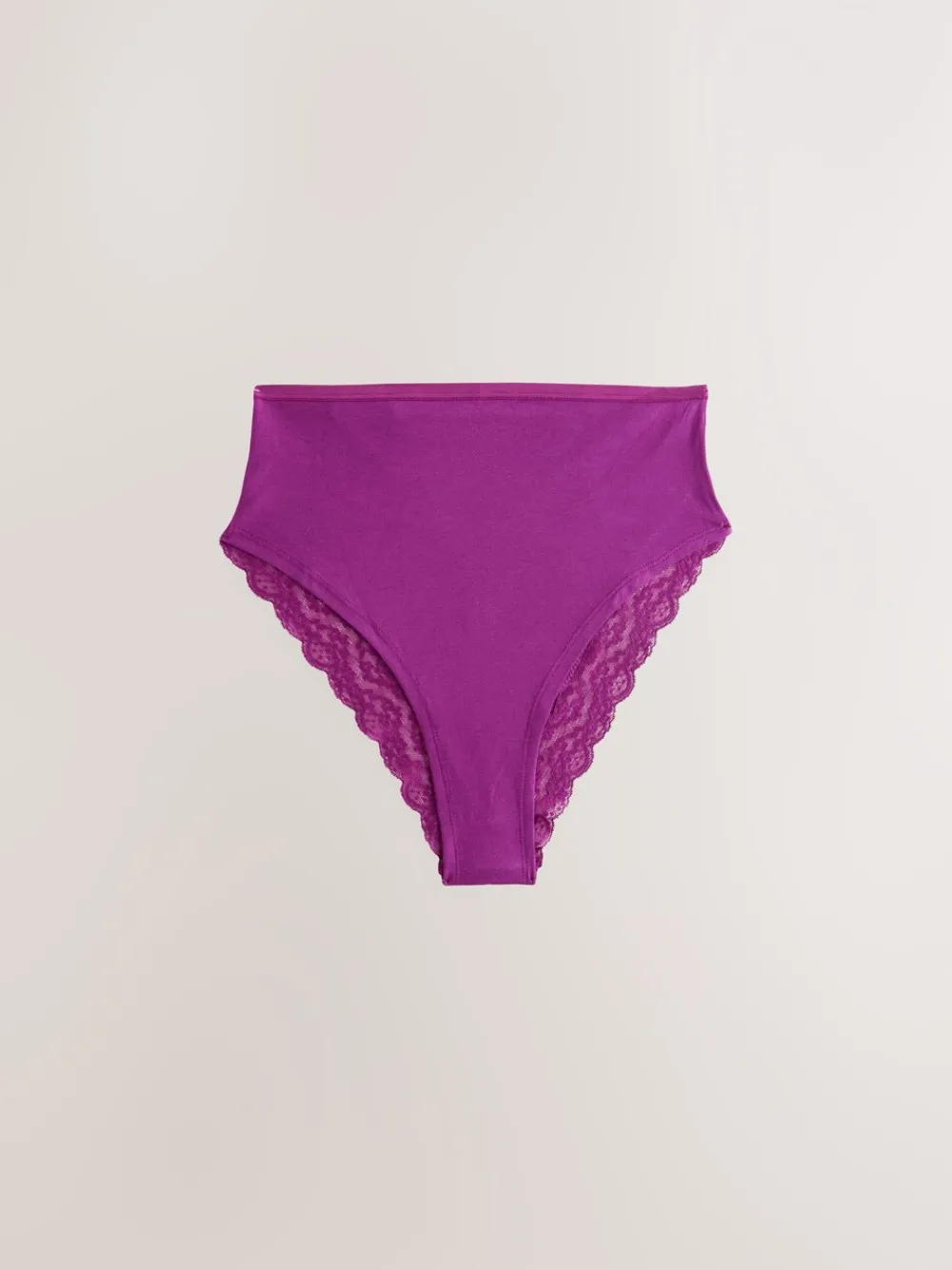 Marineblauw met paisleymotief - Katoenen kanten slipjes 4 stuks*Next Sale