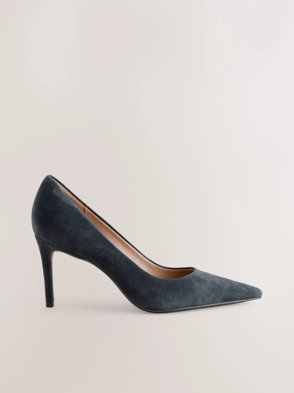 Marineblauw suède - Leren mid-court pumps*Next Hot