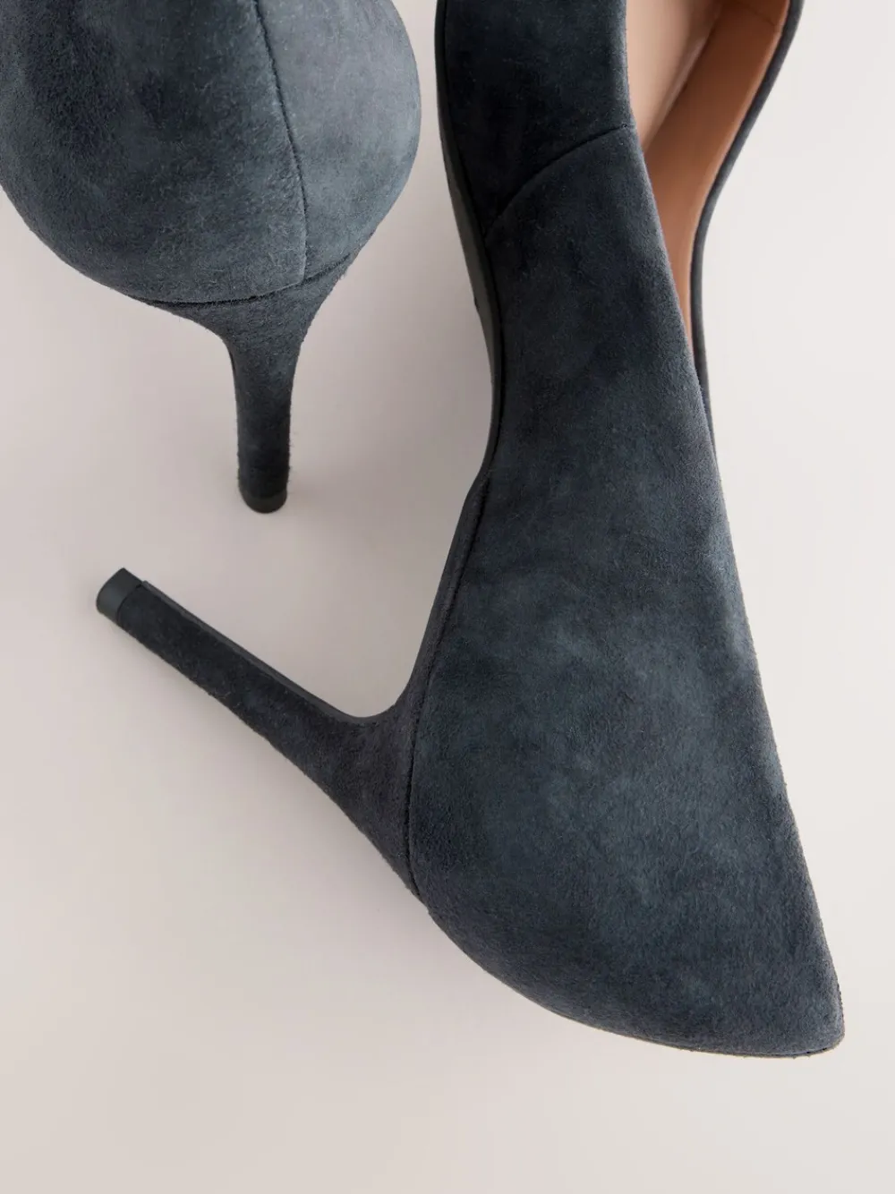 Marineblauw suède - Leren mid-court pumps*Next Hot