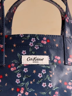 Marineblauwe ster met lenteprint - Kleine gecoate boekentas*Cath Kidston Best