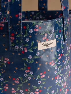 Marineblauwe ster met lenteprint - grote boekentas*Cath Kidston Hot
