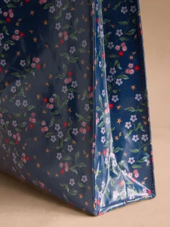 Marineblauwe ster met lenteprint - grote boekentas*Cath Kidston Hot