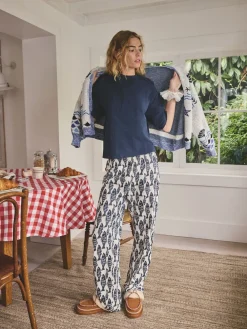 Marineblauwe vis - Katoenen pyjama met korte mouw*Next Hot