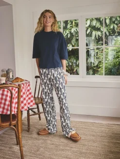 Marineblauwe vis - Katoenen pyjama met korte mouw*Next Hot