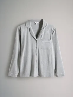 - 2 Pack Polyester Viscose Blend Pyjama's met doorlopende knoopsluiting en bies*The Set Sale