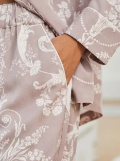 Mauve roze - Josette pyjama met knopen*Laura Ashley Hot