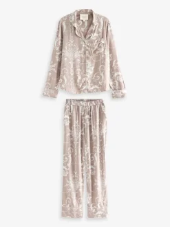 Mauve roze - Josette pyjama met knopen*Laura Ashley Hot