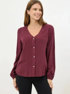 Acid Wash Long Sleeve Shirt*M&Co Sale