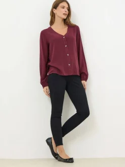 Acid Wash Long Sleeve Shirt*M&Co Sale