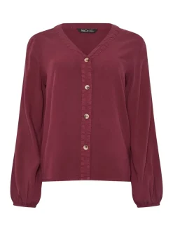 Acid Wash Long Sleeve Shirt*M&Co Sale