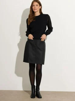 Coated A-Line Skirt*M&Co Hot