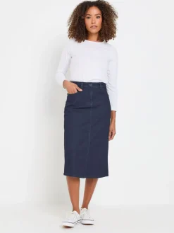 Denim Midi Skirt*M&Co